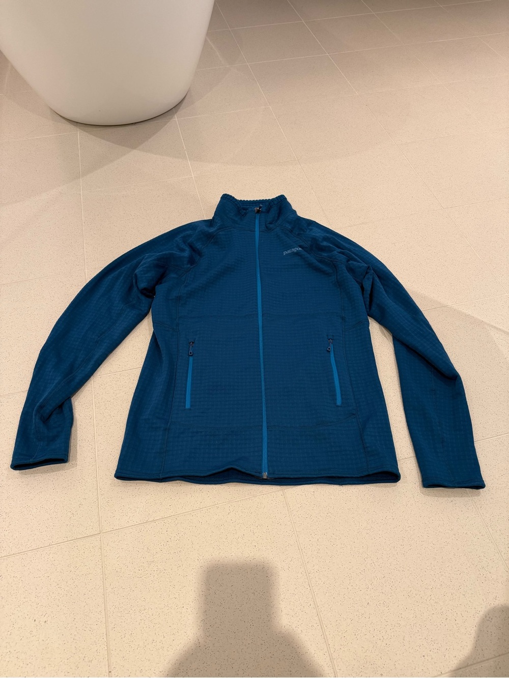 Patagonia Men's Teal Full-Zip R1 Performance Jacket
